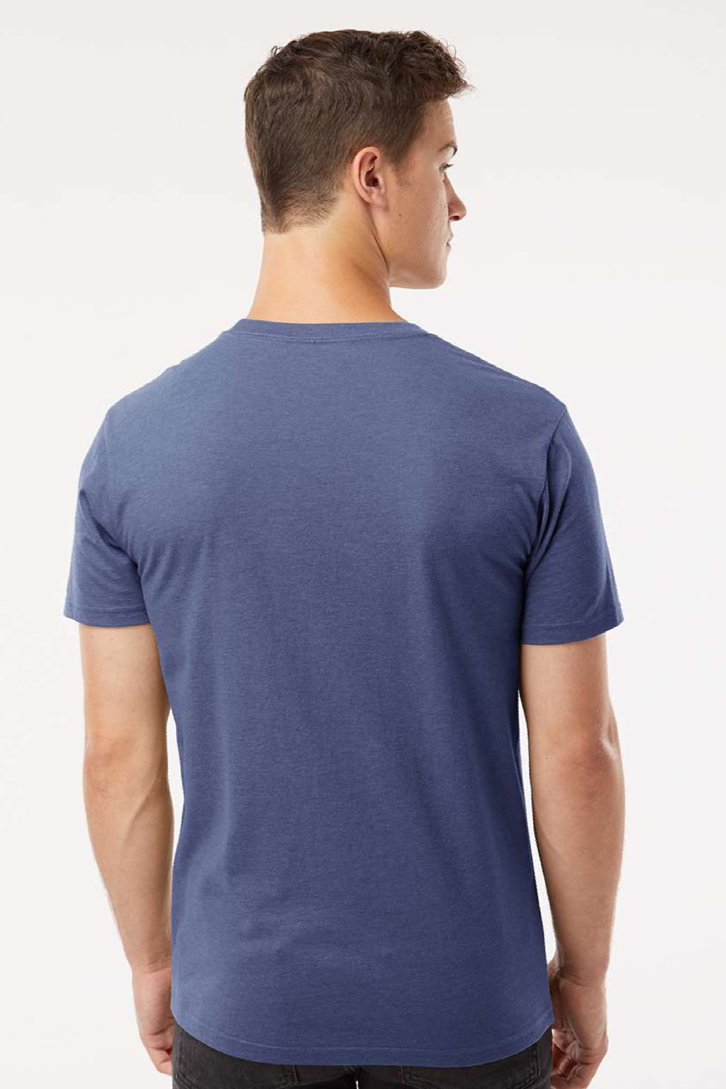 Kastlfel 2010 Mens Recycled Soft Short Sleeve Crewneck T-Shirt Vintage Royal Blue Model Back