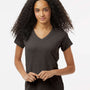Kastlfel Womens Recycled Soft Short Sleeve V-Neck T-Shirt - Carbon Grey - NEW