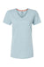 Kastlfel 2011 Womens RecycledSoft Short Sleeve V-Neck T-Shirt Ice Blue Flat Front