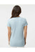 Kastlfel 2011 Womens RecycledSoft Short Sleeve V-Neck T-Shirt Ice Blue Model Back