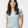 Kastlfel Womens RecycledSoft Short Sleeve V-Neck T-Shirt - Ice Blue - NEW