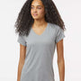 Kastlfel Womens Recycled Soft Short Sleeve V-Neck T-Shirt - Steel Grey - NEW