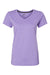 Kastlfel 2011 Womens RecycledSoft Short Sleeve V-Neck T-Shirt Violet Purple Flat Front