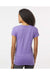 Kastlfel 2011 Womens RecycledSoft Short Sleeve V-Neck T-Shirt Violet Purple Model Back