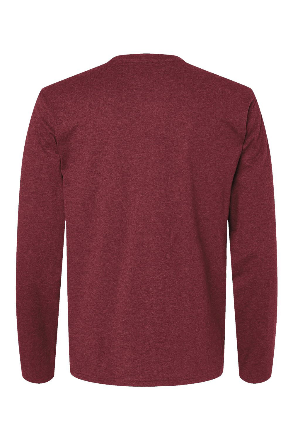 Kastlfel 2016 Mens RecycledSoft Long Sleeve Crewneck T-Shirt Burgundy Flat Back