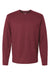 Kastlfel 2016 Mens RecycledSoft Long Sleeve Crewneck T-Shirt Burgundy Flat Front