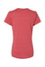 Kastlfel 2021 Womens RecycledSoft Short Sleeve Crewneck T-Shirt Red Flat Back