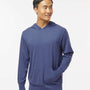 Kastlfel Mens Recycled Soft Hooded Long Sleeve T-Shirt Hoodie - Vintage Royal Blue - NEW