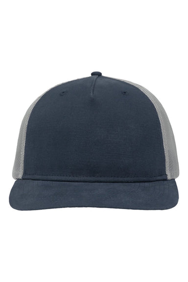 Sportsman Hats SP1550 Mens Modern Snapback Trucker Hat Navy Blue/Grey Flat Front