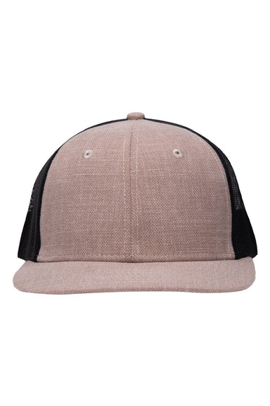 Sportsman Hats SP1650 Mens Modern Snapback Trucker Hat X Hatch Khaki/Black Flat Front