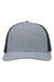 Sportsman Hats SP1650 Mens Modern Snapback Trucker Hat Heather Ice Blue/Navy Blue Flat Front