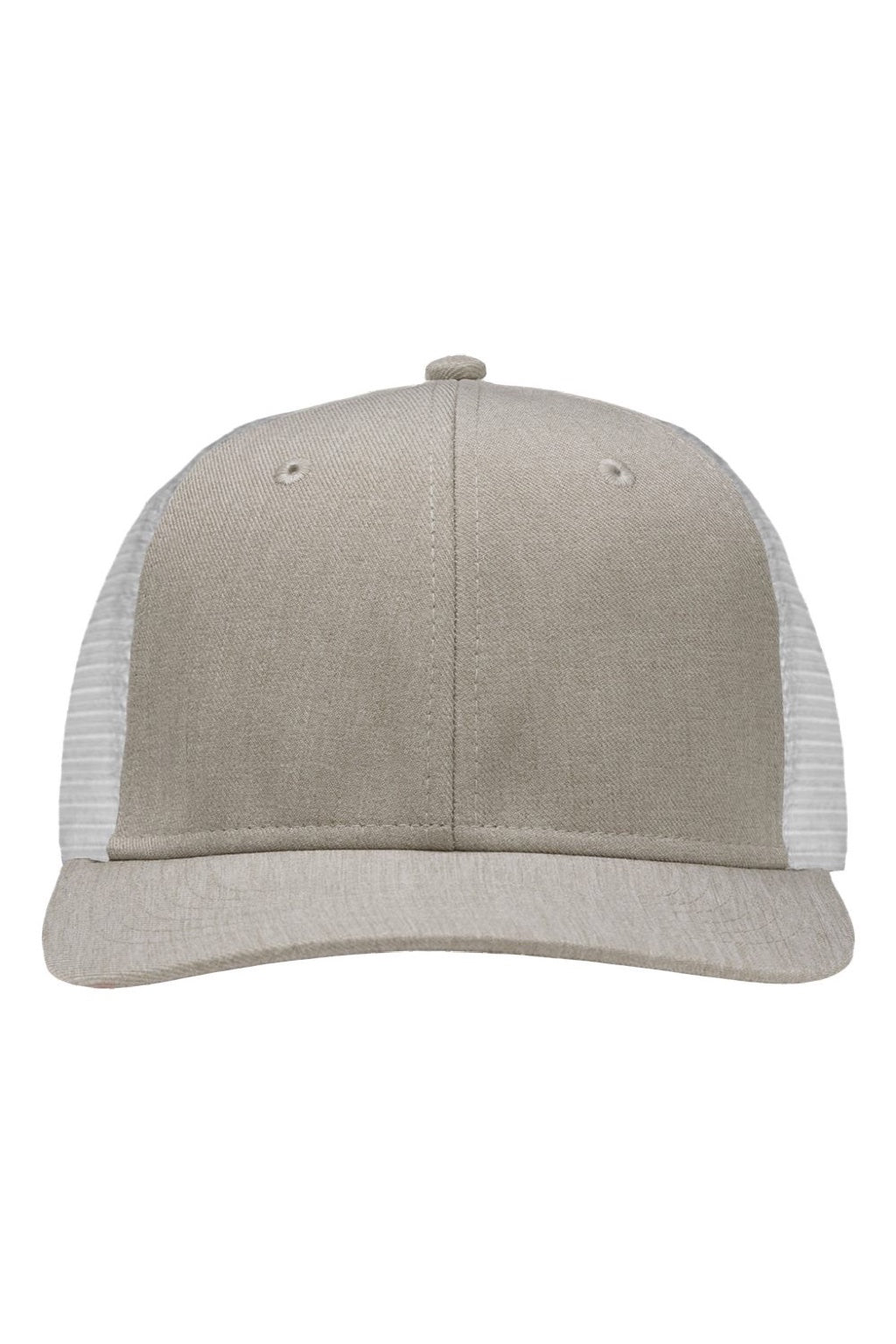 Sportsman Hats SP1650 Mens Modern Snapback Trucker Hat Heather Grey/White Flat Front
