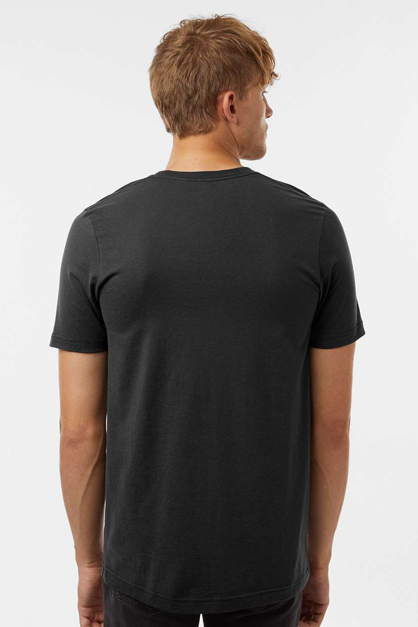Tultex 602 Mens Short Sleeve Crewneck T-Shirt Black Model Back