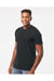 Tultex 602 Mens Short Sleeve Crewneck T-Shirt Black Model Side