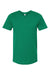 Tultex 602 Mens Short Sleeve Crewneck T-Shirt Kelly Green Flat Front