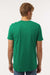 Tultex 602 Mens Short Sleeve Crewneck T-Shirt Kelly Green Model Back