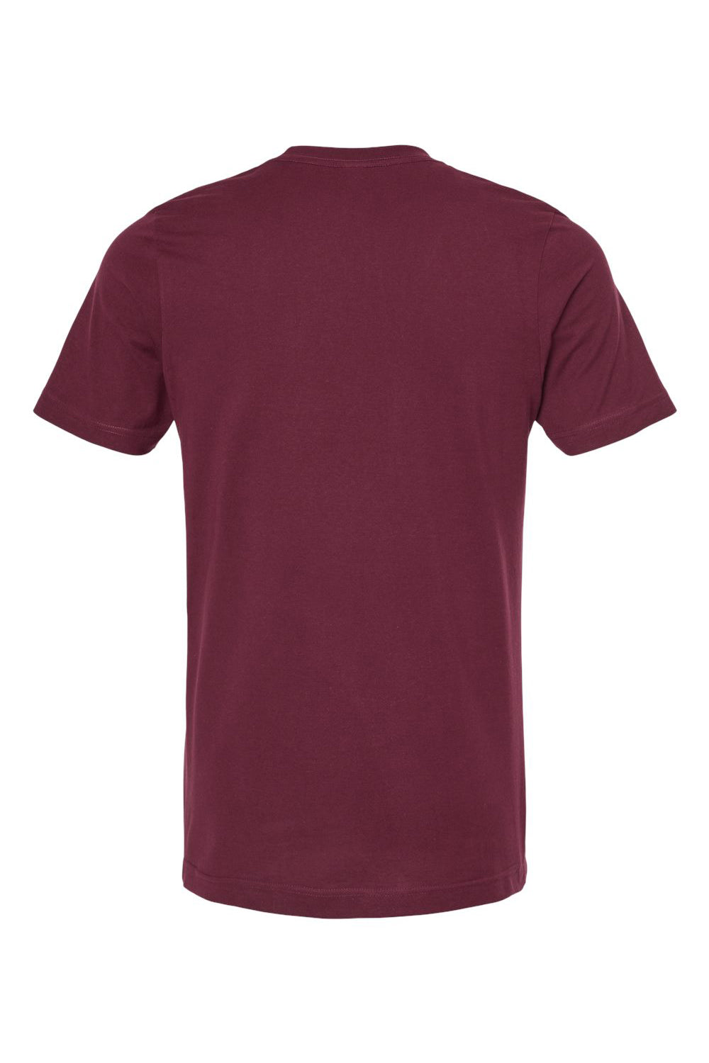 Tultex 602 Mens Short Sleeve Crewneck T-Shirt Maroon Flat Back