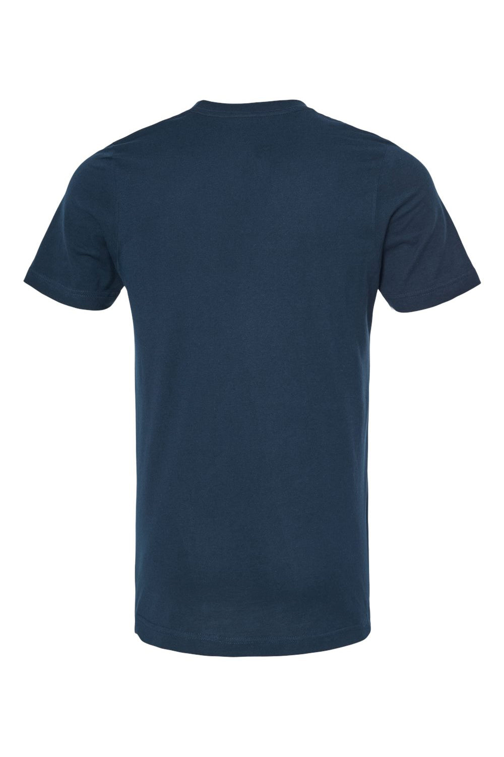 Tultex 602 Mens Short Sleeve Crewneck T-Shirt Navy Blue Flat Back