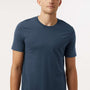 Tultex Mens Short Sleeve Crewneck T-Shirt - Navy Blue