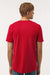 Tultex 602 Mens Short Sleeve Crewneck T-Shirt Red Model Back