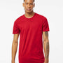 Tultex Mens Short Sleeve Crewneck T-Shirt - Red - NEW