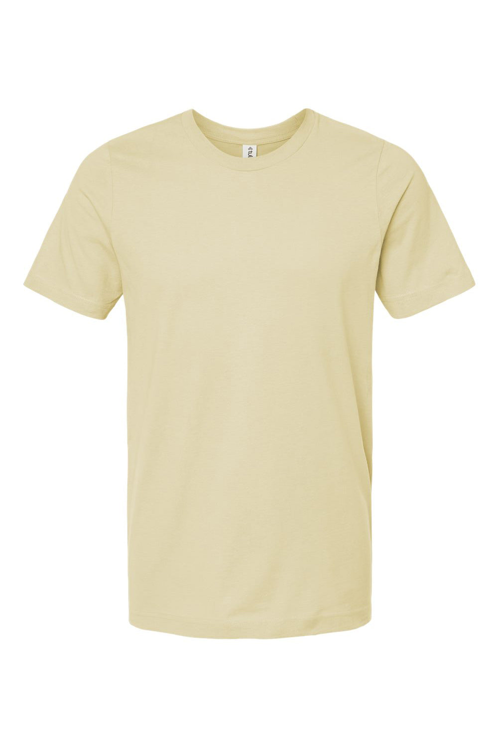 Tultex 602 Mens Short Sleeve Crewneck T-Shirt Cream Flat Front