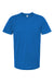 Tultex 602 Mens Short Sleeve Crewneck T-Shirt Royal Blue Flat Front
