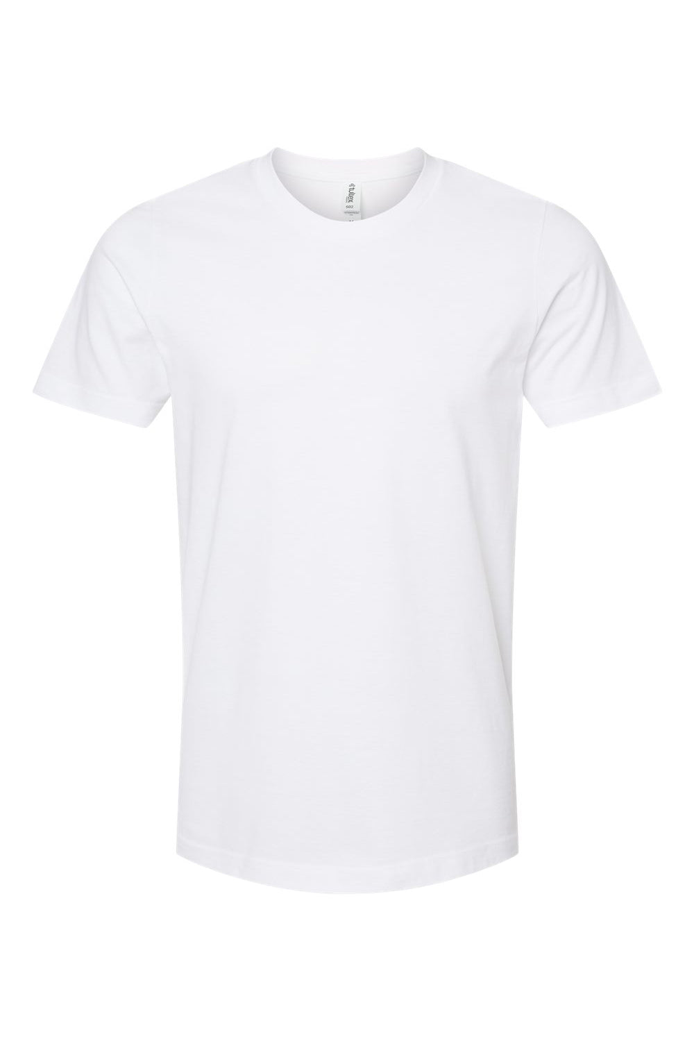 Tultex 602 Mens Short Sleeve Crewneck T-Shirt White Flat Front