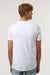 Tultex 602 Mens Short Sleeve Crewneck T-Shirt White Model Back