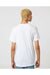 Tultex 602 Mens Short Sleeve Crewneck T-Shirt White Model Back