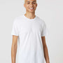 Tultex Mens Short Sleeve Crewneck T-Shirt - White - NEW