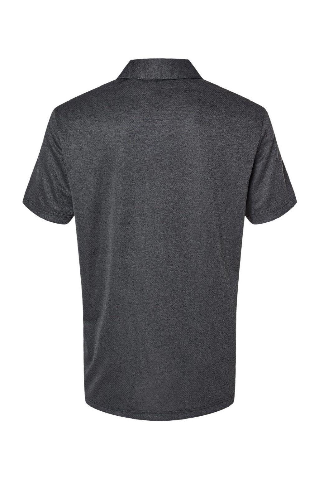 Adidas A591 Mens Space Dyed Short Sleeve Polo Shirt Black Melange Flat Back
