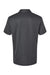Adidas A591 Mens Space Dyed Short Sleeve Polo Shirt Black Melange Flat Back