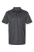 Adidas A591 Mens Space Dyed Short Sleeve Polo Shirt Black Melange Flat Front