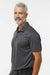 Adidas A591 Mens Space Dyed Short Sleeve Polo Shirt Black Melange Model Side