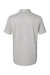 Adidas A591 Mens Space Dyed Short Sleeve Polo Shirt Heather Grey Flat Back