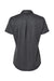 Adidas A592 Womens Space Dyed Short Sleeve Polo Shirt Black Melange Flat Back