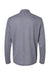 Adidas A593 Mens Space Dyed 1/4 Zip Sweatshirt Collegiate Navy Blue Melange Flat Back
