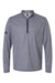 Adidas A593 Mens Space Dyed 1/4 Zip Sweatshirt Collegiate Navy Blue Melange Flat Front