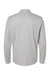 Adidas A593 Mens Space Dyed 1/4 Zip Sweatshirt Heather Grey Flat Back