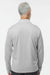 Adidas A593 Mens Space Dyed 1/4 Zip Sweatshirt Heather Grey Model Back