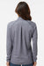 Adidas A594 Womens Space Dyed 1/4 Zip Sweatshirt Collegiate Navy Blue Melange Model Back