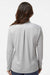 Adidas A594 Womens Space Dyed 1/4 Zip Sweatshirt Heather Grey Model Back