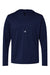 Adidas A596 Mens Lightweight Performance 1/4 Zip Hooded Sweatshirt Hoodie Collegiate Navy Blue Flat Front