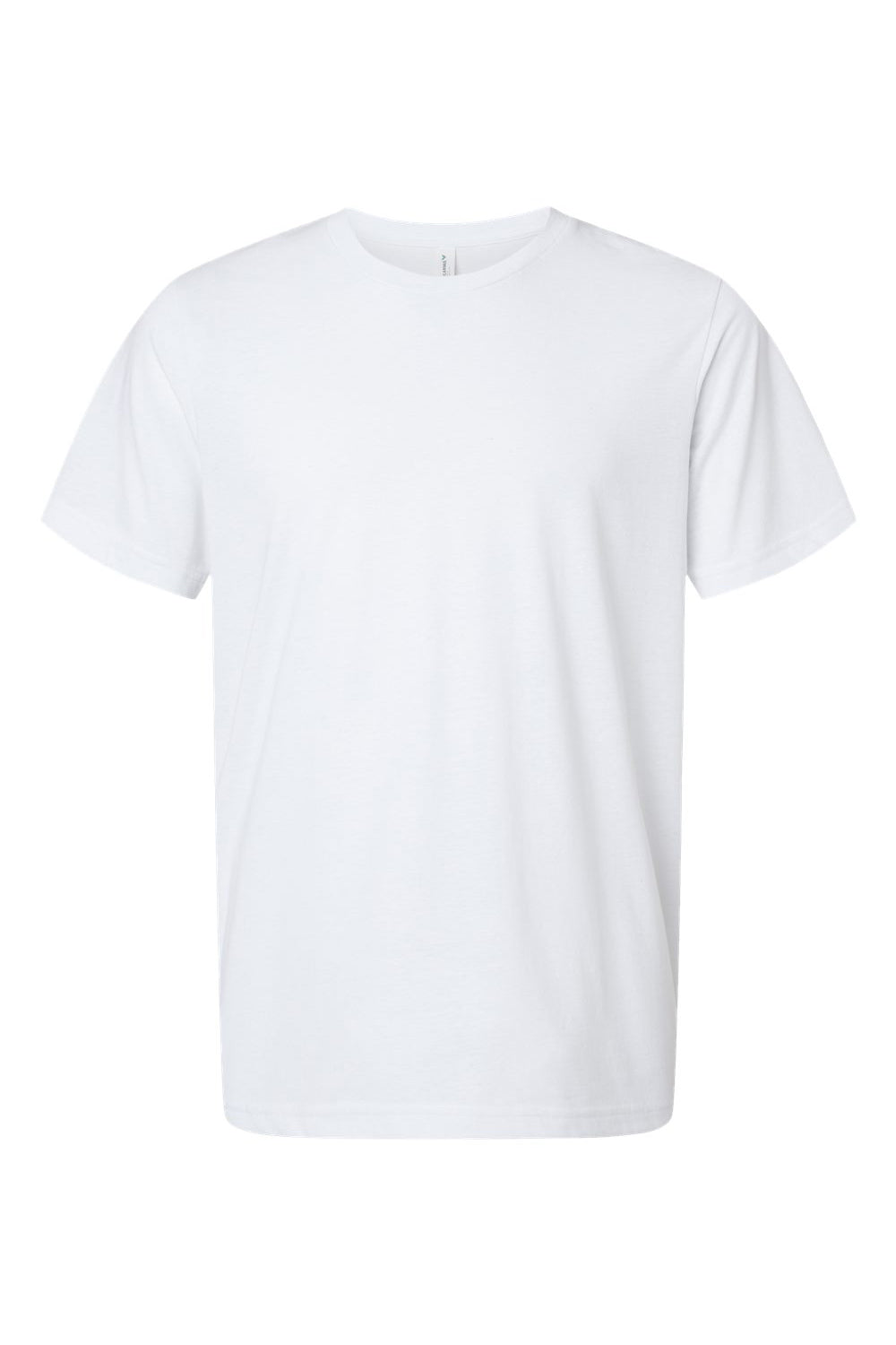 Bella + Canvas 3001ECO Mens EcoMax Short Sleeve Crewneck T-Shirt White Flat Front