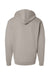 Independent Trading Company SS4500 Mens Hooded Sweatshirt Hoodie w/ Pouch Pocket Cement Grey Flat Back