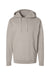 Independent Trading Company SS4500 Mens Hooded Sweatshirt Hoodie w/ Pouch Pocket Cement Grey Flat Front