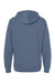 Independent Trading Company SS4500 Mens Hooded Sweatshirt Hoodie w/ Pouch Pocket Storm Blue Flat Back