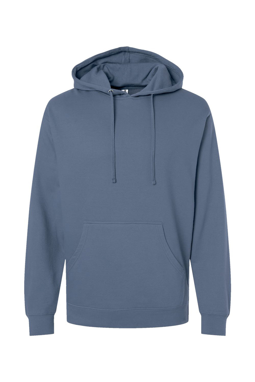 Independent Trading Company SS4500 Mens Hooded Sweatshirt Hoodie w/ Pouch Pocket Storm Blue Flat Front