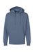 Independent Trading Company SS4500 Mens Hooded Sweatshirt Hoodie w/ Pouch Pocket Storm Blue Flat Front